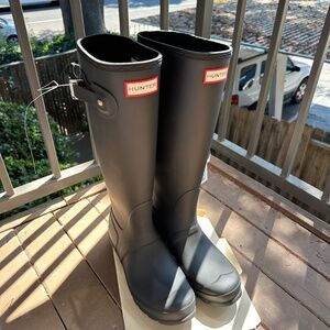 Tall Black Hunter Boots